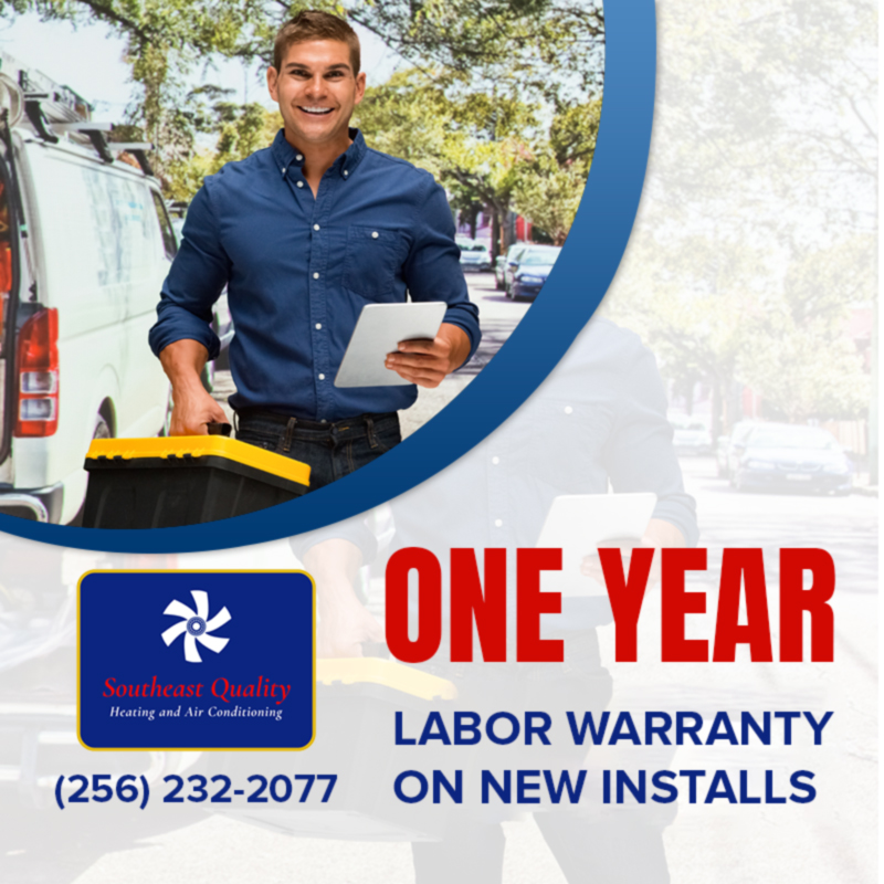 One Year Labor Warranty on New Installs
