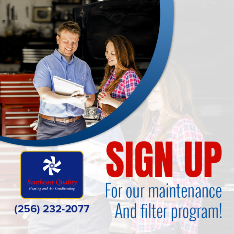 Sign up for our maintenance & filter program!